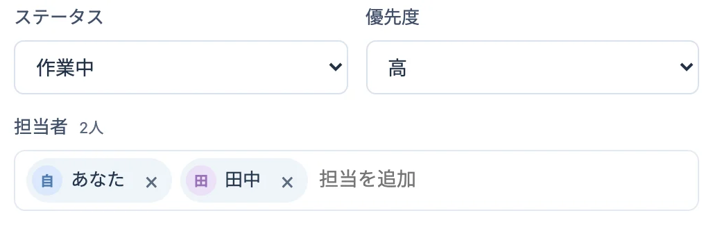 担当者を2人にしたところ