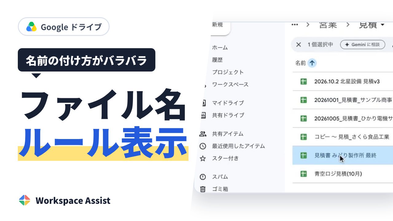 ファイル名の付け方のルールが守られなくなる理由と、続く決め方
